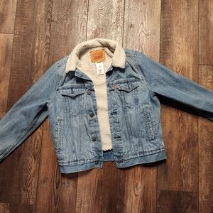Youth Levi Sherpa lined Jean jacket